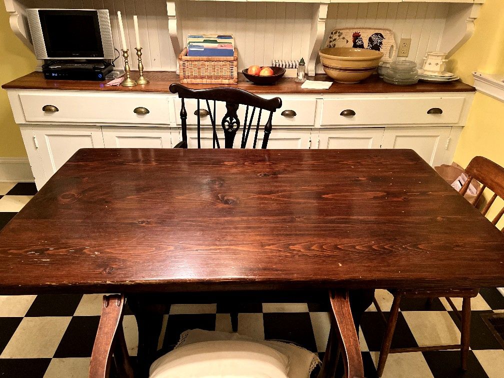 Antique Farmhouse Dining Room Table