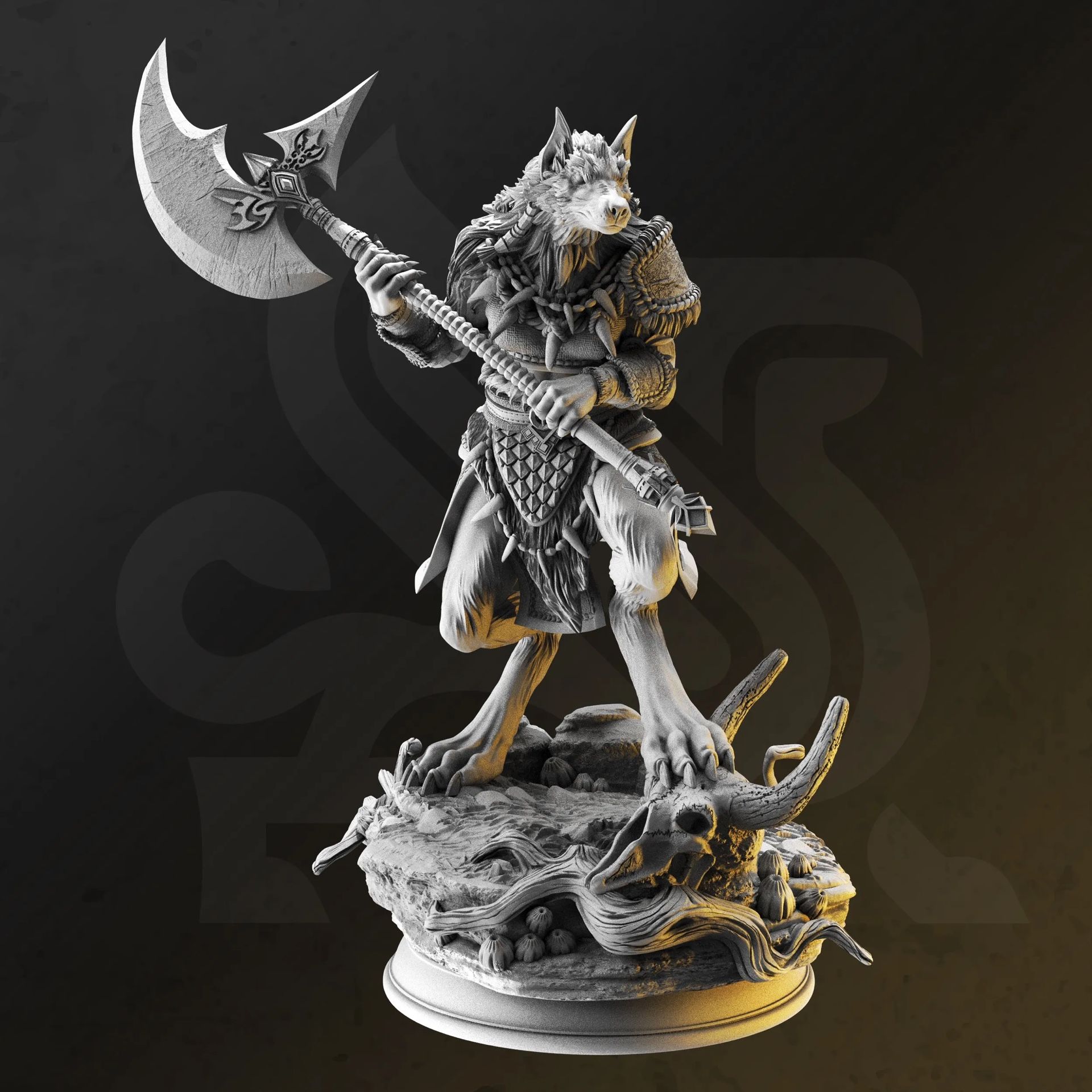 Resin 3D Printed Grimdark Fantasy 3D Miniature – 32mm Resin Figure for ...