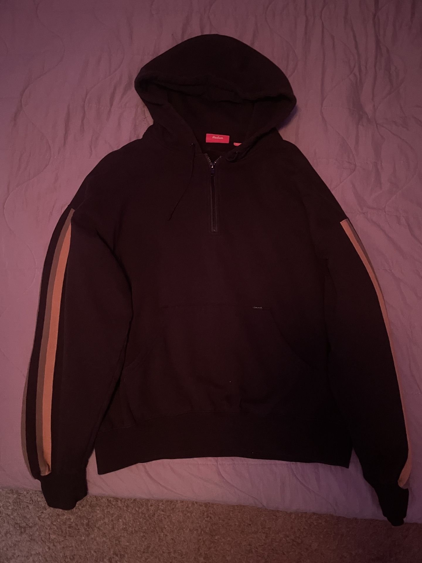 Half Zipped Supreme Hoodie 