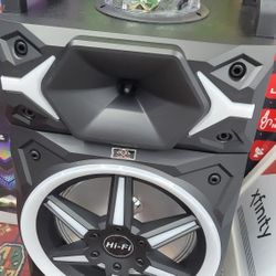 New 12" Bluetooth Speaker Rechargeable 