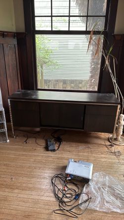 Solid Wood & Steel Console