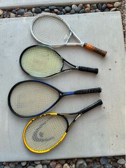 4 tennis racket - various