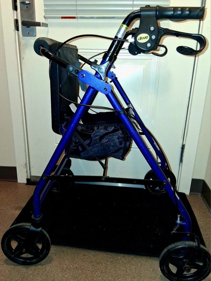 Drive Brand Cobalt Blue Larger 💙 Walker Dual 💙brakes 👌