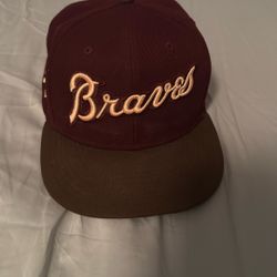 7 5/8 Braves fitted hat (world series 1995 stitching)
