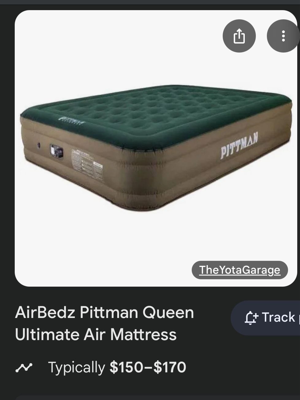 Air Beds Pittman Queen Pillow top