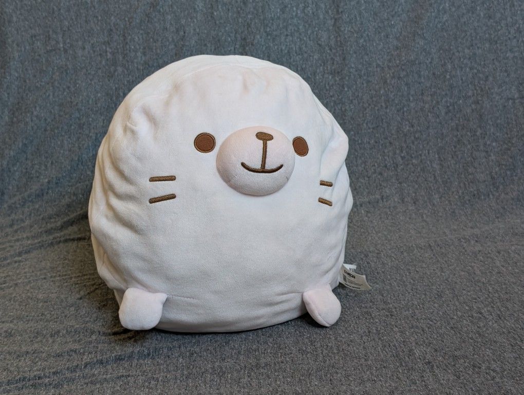 SAMEZU Pink Seal Plush (Round & Soft, S/M)