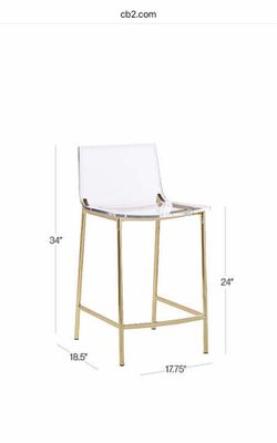 Clear Acrylic Counter Stools