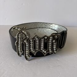 Women’s ROCK Bling Patent Leather Waist Belt