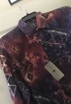 Mens Size Large washable SILK shirt NWT New with Tags