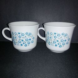 Corelle Blue Floral Cups