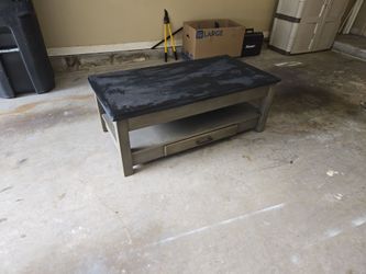 Coffee Table with Shelf and Drawer