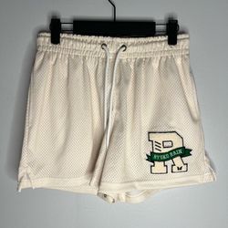 Ryoko Rain Classic Mesh Shorts Mens Small Cream Beige