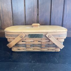 Longaberger 1996 Christmas Collection Holiday Cheer Basket with Lid