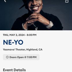 Ne-yo Concert Tickets For May 2 At Yamava Theater