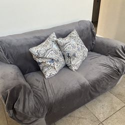 Leather Loveseat 