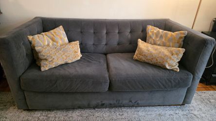 West Elm Rochester Loveseat (Bluish Gray) - Fantastic Condition!