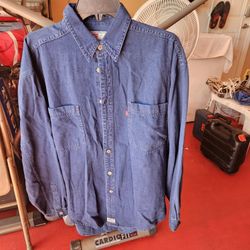 LEVI'S DENIM LONG SLEEVE SHIRT  RED TAB