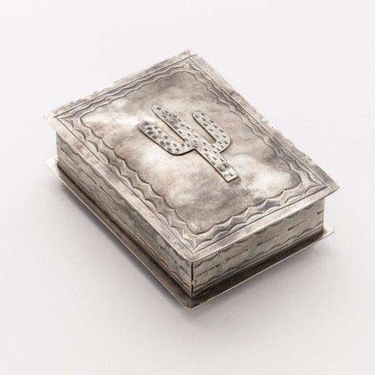 J. Alexander Rustic Silver's Stamped Cactus Icon Box.