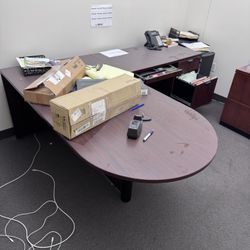 Cherry Wood Office Desk