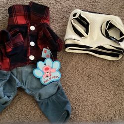 Dog Jumpsuit Two Piece Size XS 
