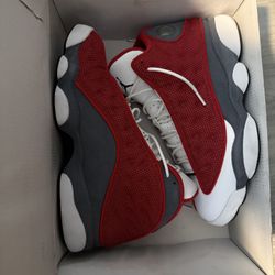 University Red/Flint Grey Jordan 13s