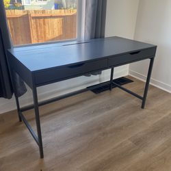 IKEA Desk, gray-turquoise