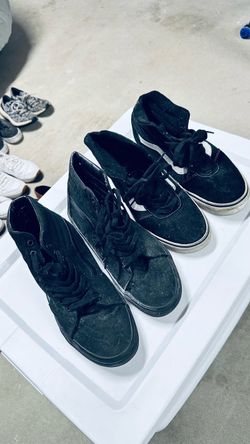 Vans Sk8-Hi Black Suede High-Top Sneakers and lows bundle