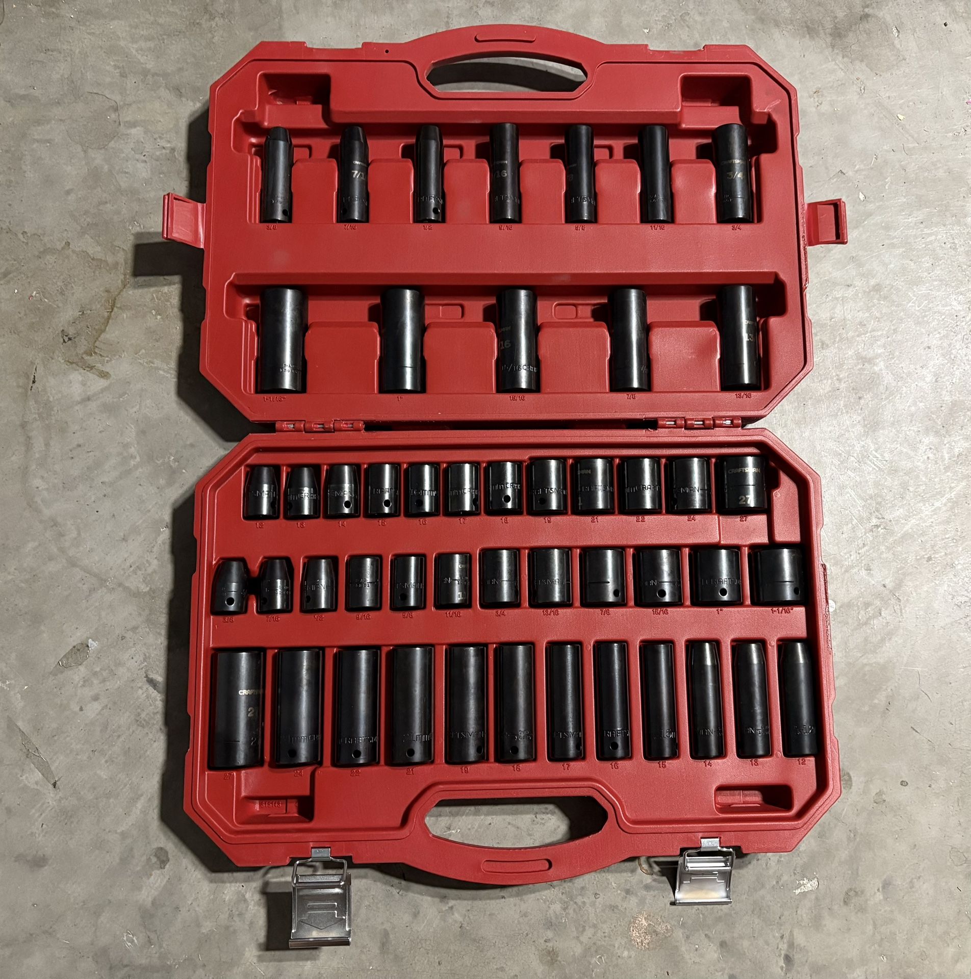 Craftsman 48 Piece 1/2” Drive Impact Wrench Set