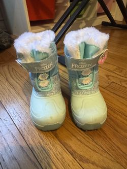 Princess Frozen Toddler Girl Winter Snow boots 9T