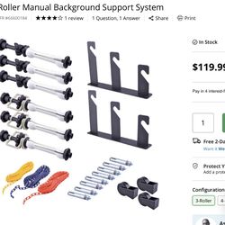 Neewer 3-Roller Manual Background Support System – Excellent Condition