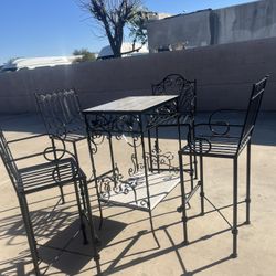 Wrought Iron Table And Chairs 