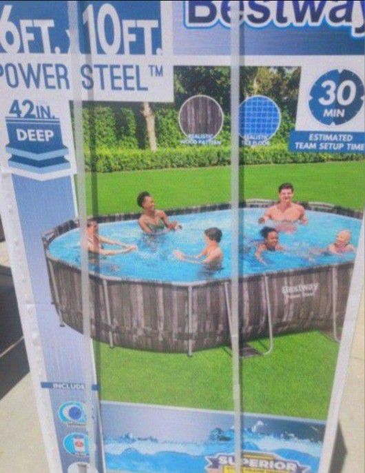 Brand New 16x10x42 Swimming Pool Includes Filter Pumpladderand CoverBrand New 16x10x42 Swimming Pool Includes Filter Pumpladderand Cover