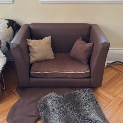 Leather Couch Dog Bed- Small 