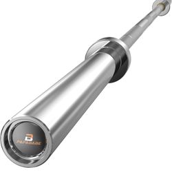 Olympic Barbell, 2-inch 45lb 7ft/35lb 6.5ft Weight Bar for Strength Training. 1000lb/1200lb Plus Capacity, Chrome/Zinc Plating