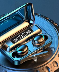 Wireless Earbuds,Bluetooth 5.0 Earbuds with 3000mAh Charging Case LED Battery pack