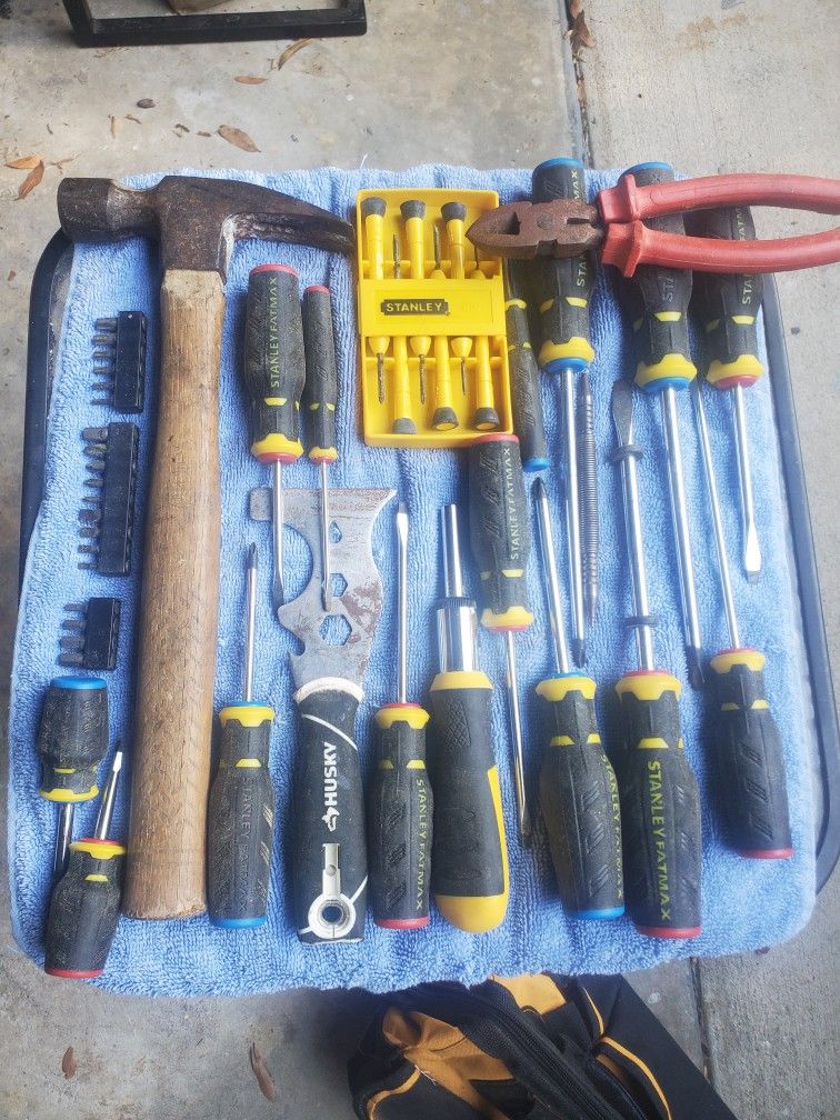 Assorted Tools With Carrying Bag