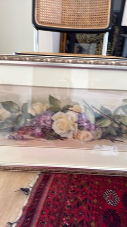 Gold color picture frame