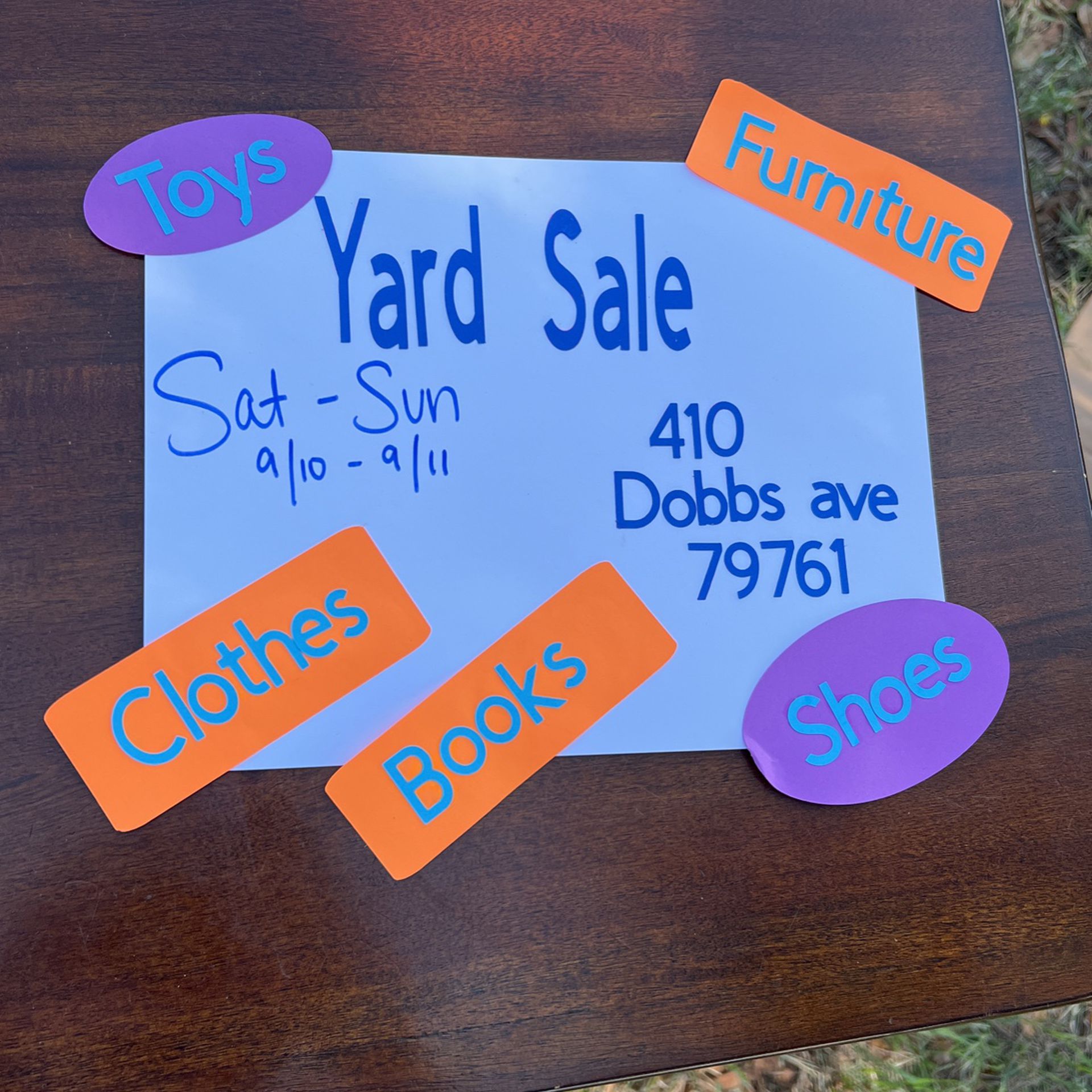 Yard Sale  Until 8pm 