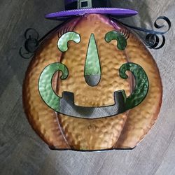 Halloween  Metal Decor And Candle Holder