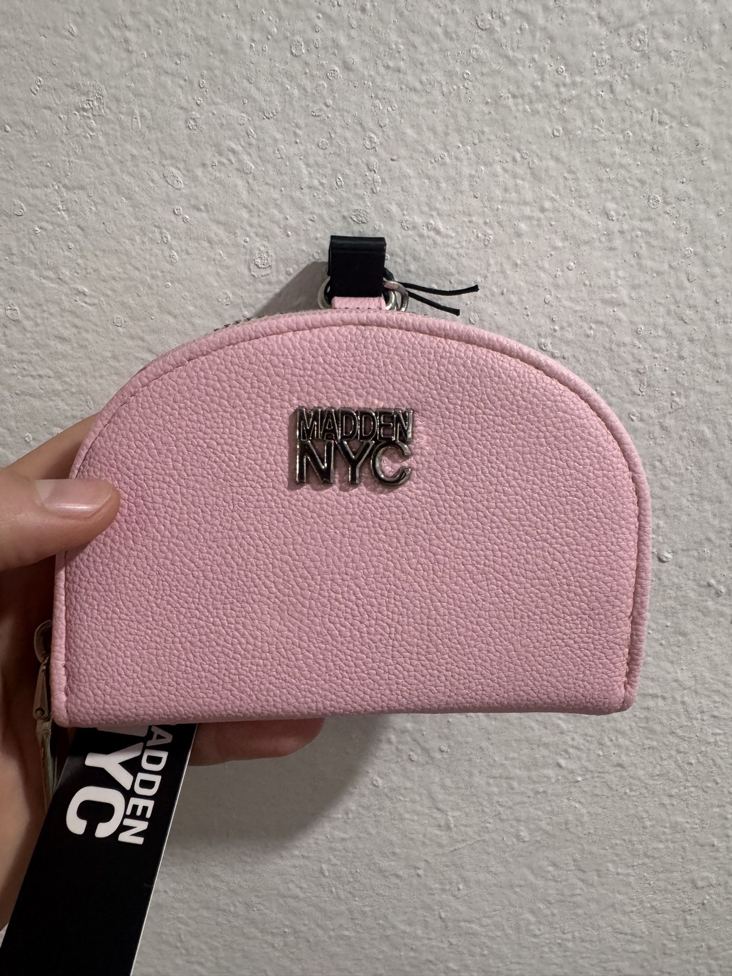 Madden NYC Half Moon Wallet (Pink) — Brand New