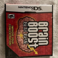 New Brain Boost Beta Wave Nintendo DS - Game & Case Complete With Manual