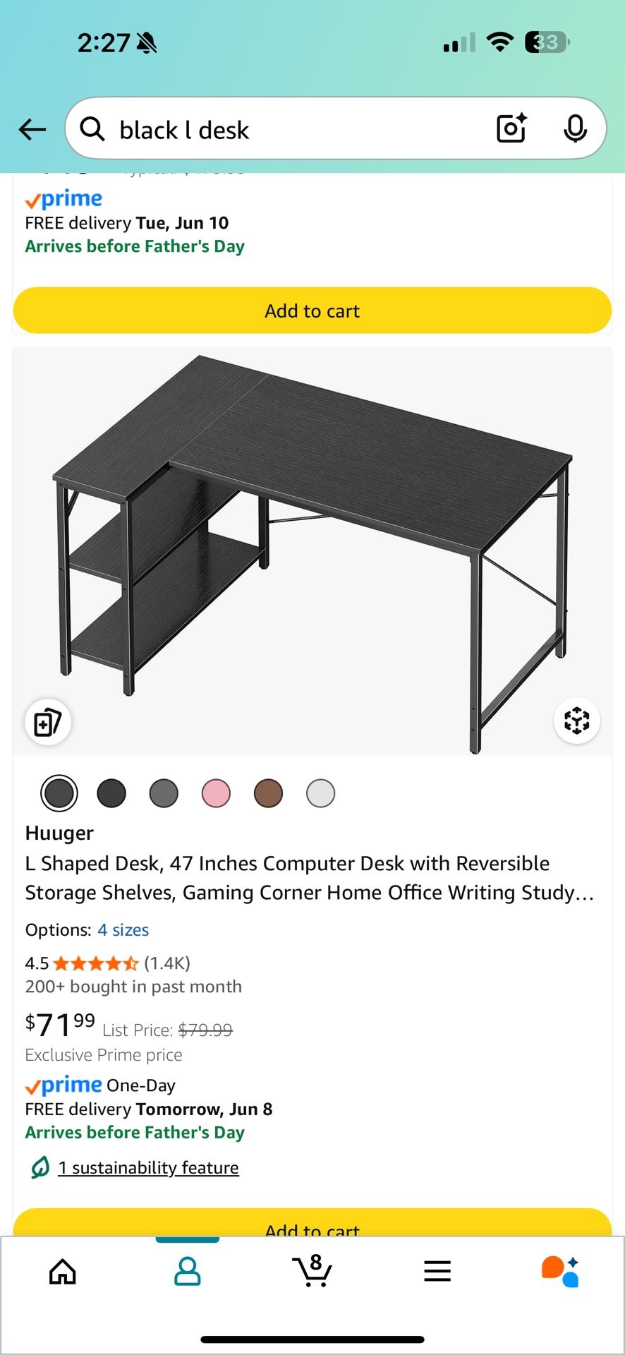 L Shaped Desk