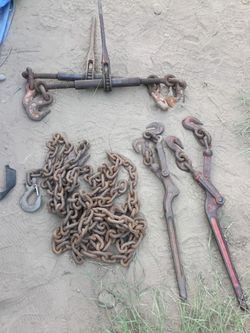 Heavy Duty Chains & Binders - full lot