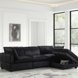 BRAND NEW! Cloud Corduroy Modular Sectional 