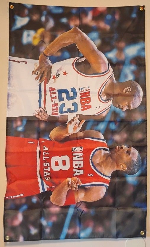 Michael Jordan And Kobe Bryant Banners 3 ft x 5 Ft NEW
