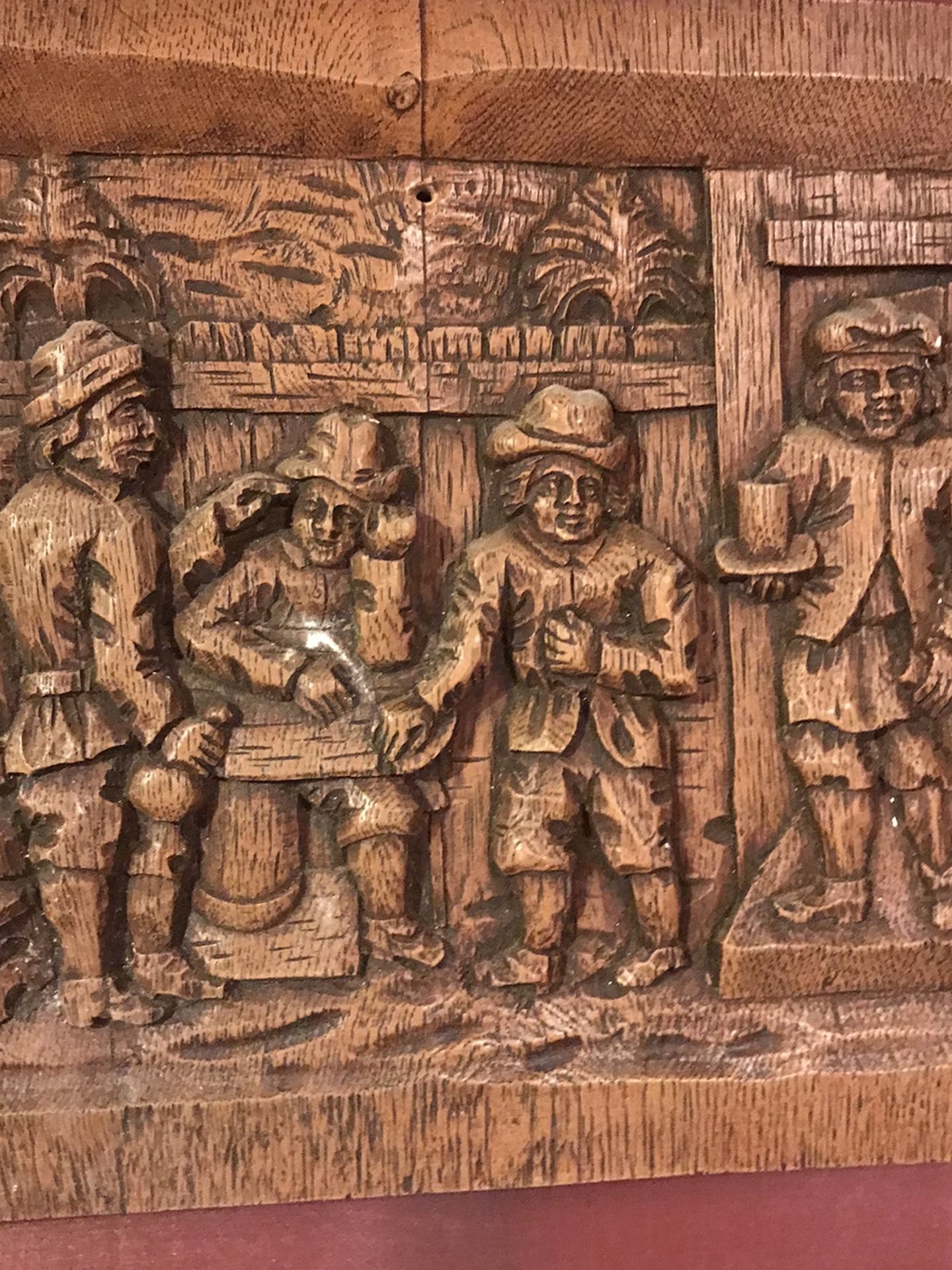 1700s bar scene Wall mount Carving