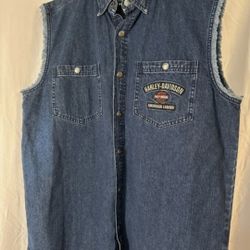 Harley Davidson XL Men's Denim Shirt