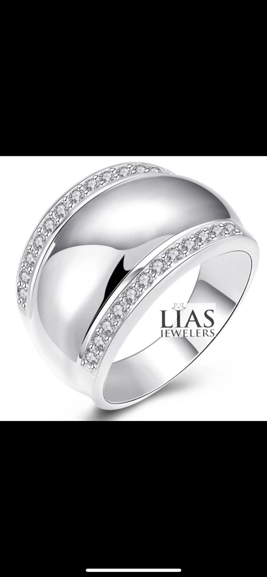New 18k White Gold Wedding Ring