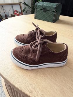Kids Brown Suede Sneakers Janie and Jack