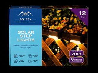 SOLPEX Solar Step Lights – 12 Pack